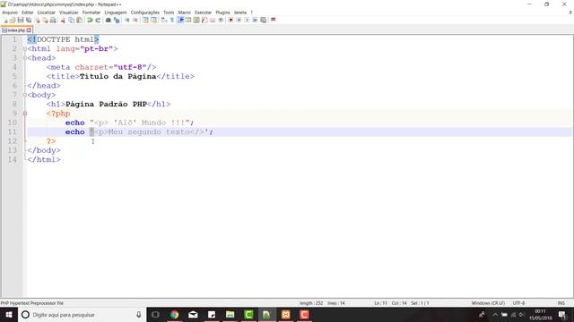 PHP Básico - 05 Comando echo смотреть онлайн