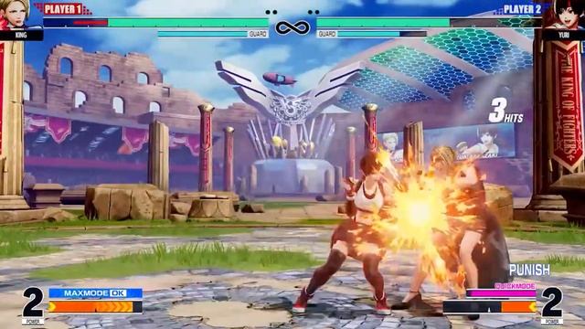 KOFXV Yuri Tifa mod vs King Party wear kof ryona смотреть онлайн