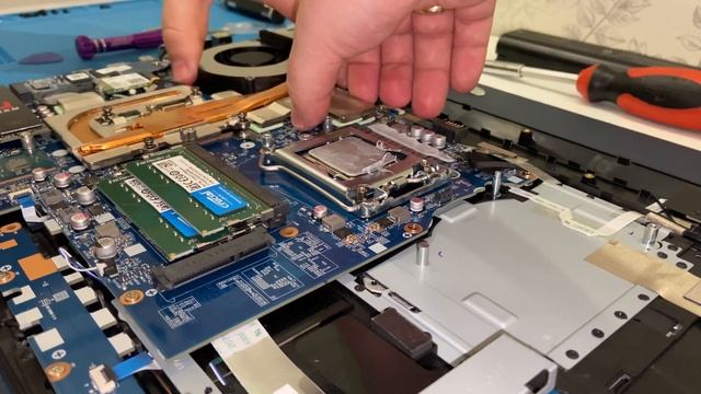 #6 Разборка Hasee TX8-CA5DP, меняем термопасту, устанавливаем М2-512ГБ (Intel Core I511400+RTX3060)