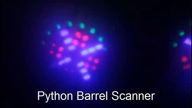 Python Barrel Scanner - It spins, changes patterns and directions, and rotates! смотреть онлайн