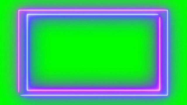Футажи для видеомонтажа Абстрактная Световая Неоновая Рамка Abstract Light Neon Frame #1 смотреть онлайн