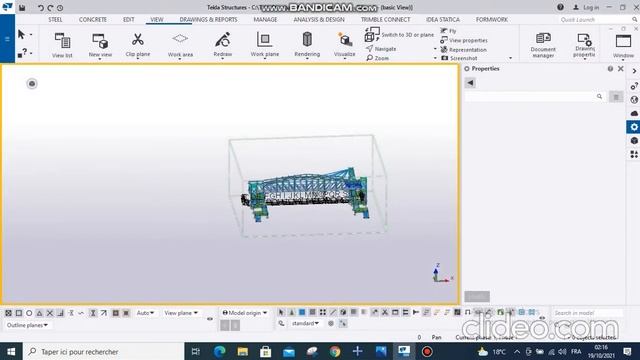 Tekla Structures 2020 - Change the color of a model object (Trimble Connect Visualizer) смотреть онлайн