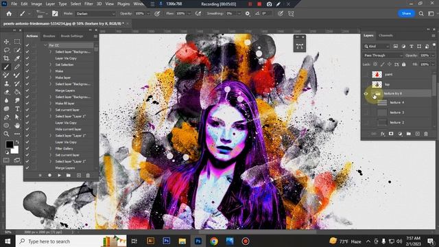 Concept Drawing Photoshop Action смотреть онлайн