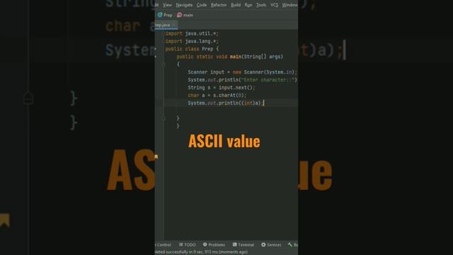 ASCII value program in java смотреть онлайн