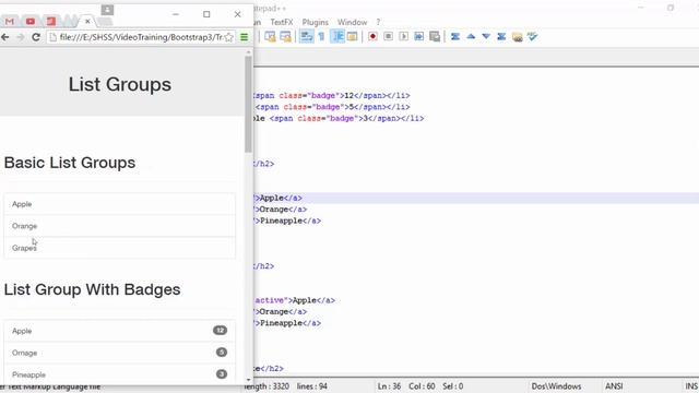 5 List groups Bootstrap смотреть онлайн