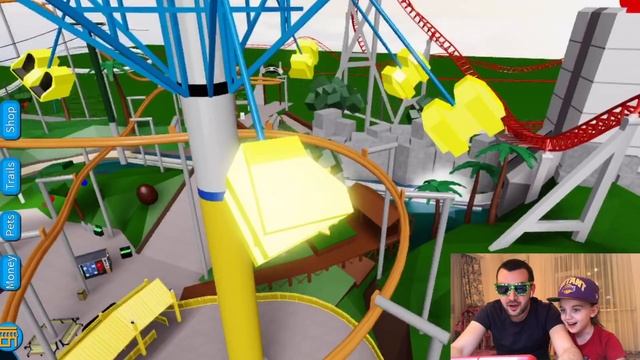 КРУТОЙ ПАРК АТРАКЦИОНОВ в ROBLOX Было Очень Страшно в РОБЛОКСЕ развлечения на Kinax Games смотреть онлайн