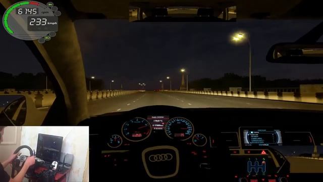 City car driving 1.4.1 Audi S8 /Night Drivng смотреть онлайн