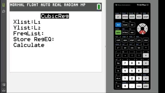 Cubic Regression TI 84 смотреть онлайн