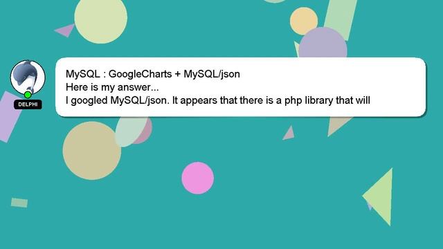 MySQL : GoogleCharts + MySQL/json смотреть онлайн