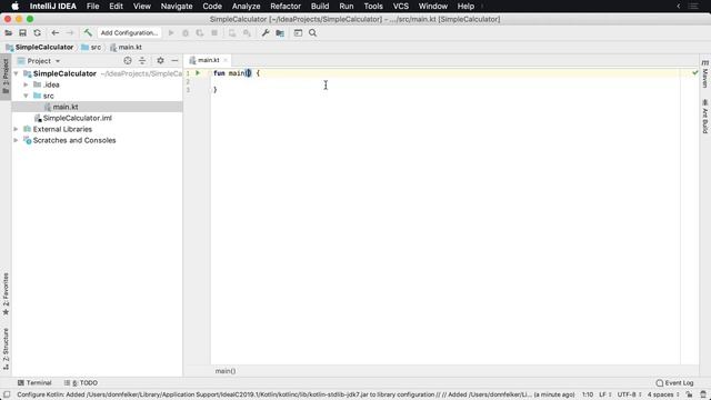 Your First Kotlin App Part 1 - Creating the Project and Main Function смотреть онлайн