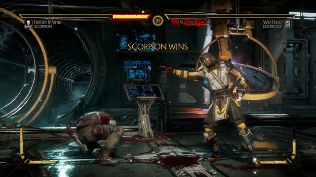 Scorpion vs Jax Mortal Kombat 11 смотреть онлайн