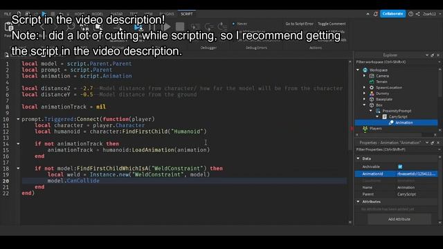 Roblox Studio How To Make Object Carry System смотреть онлайн