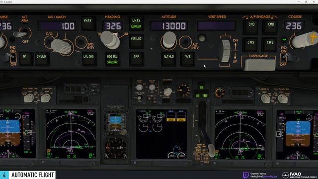 #4. Изучение Boeing 737NG с реальным пилотом. Automatic Flight. смотреть онлайн