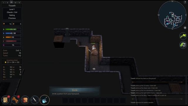 ?Во Что Поиграть???? Ultimate ADOM Caverns of Chaos Первый Взгляд - Рогалик и подземелья смотреть онлайн