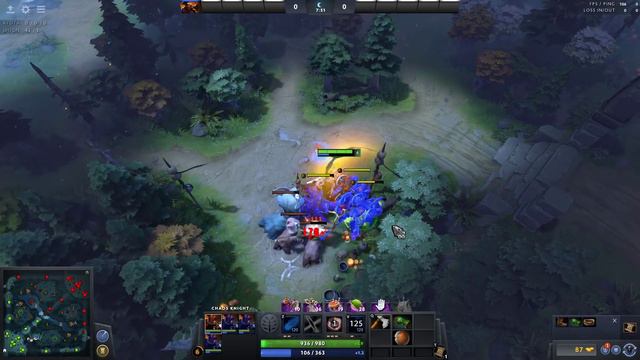 ДоТа 2 как фармить лес Хаос Кнайт \ Простой Лесник