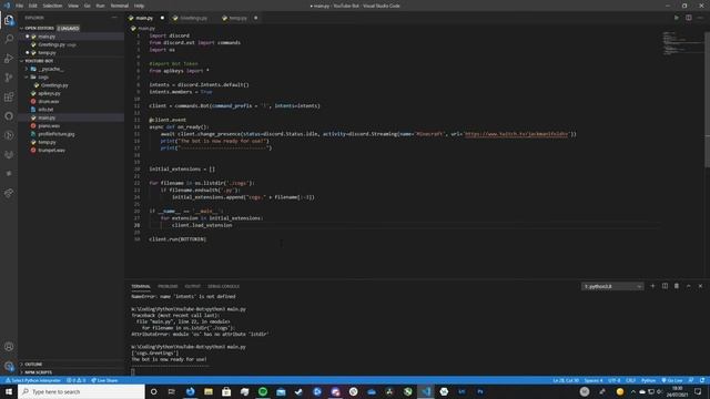 How to make a Discord Bot in Python! (Part 13: Cogs) (2021 Update) смотреть онлайн