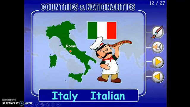 Countries And Nationalities (Paises Y Nacionalidades)