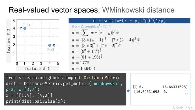 #68: Scikit-learn 65:Supervised Learning 43: Distance metrics (1/3) смотреть онлайн