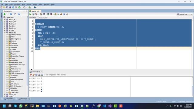 PL/SQL - For Loop смотреть онлайн