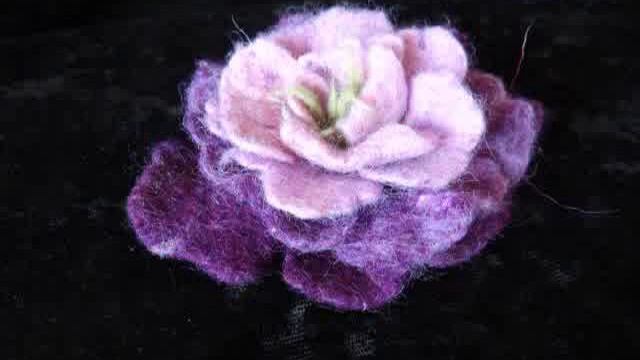 Цветы из шерсти. Мокрое и сухое валяние. смотреть онлайн