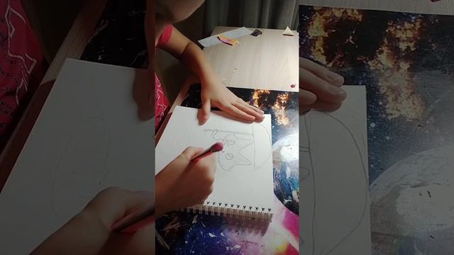 Как нарисовать лисёнка с зонтиком и шарфиком 1 часть рисуем карандашом смотреть онлайн