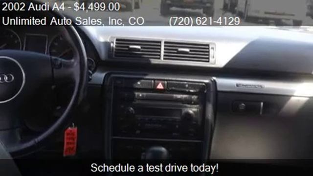 2002 Audi A4 1.8T Quattro - for sale in Denver, CO 80222 смотреть онлайн