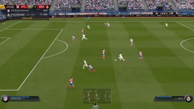 Fifa 15 Low End PC gameplay.ATH MADRID VS REAL MADRID смотреть онлайн