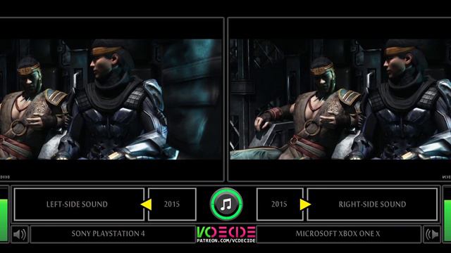 Mortal Kombat 10 (PlayStation 4 vs Xbox One X) Side by Side Comparison | VCDECIDE смотреть онлайн