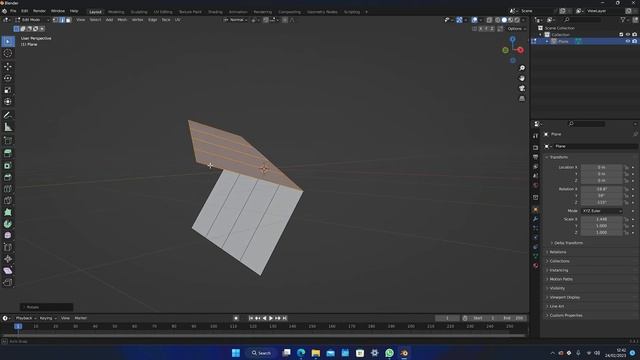 FOLD or ROTATE Along an EDGE in Blender смотреть онлайн