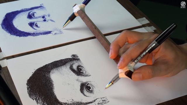 Draw Like A Printer LEVEL 2 - Drawing Ronaldo vs Messi смотреть онлайн
