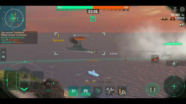 World Of Warships Blitz - HMS Belfast (Destroyer's Nightmare) Respawn Mode Gameplay смотреть онлайн