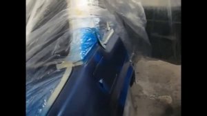 Покраска крыла металликом под лак