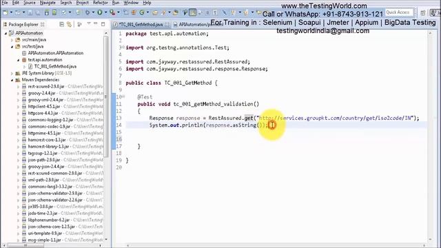 Rest Assured : Validate Status Code смотреть онлайн
