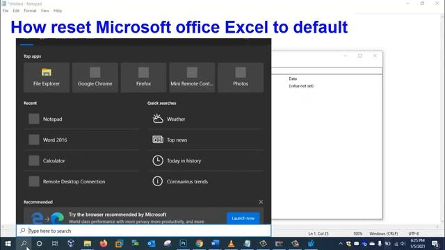 How to Reset Microsoft Office Excel to Default Setting. 2021 смотреть онлайн