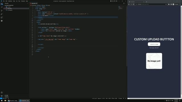 Cool Custom Upload Button with HTML, CSS, JavaScript смотреть онлайн