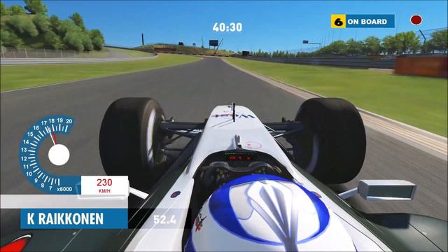 F1 Nurburgring 2002 - Kimi Raikkonen OnBoard - Assetto Corsa смотреть онлайн