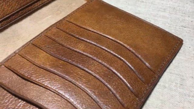 Документница из натуральной кожи козы, растительного дубления Италия. Ручной работы. смотреть онлайн