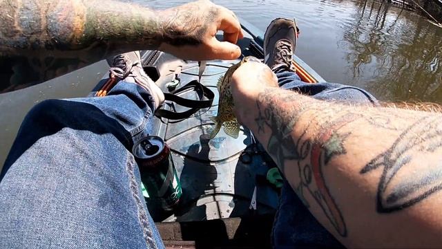 Crappie are STACKED while KAYAK fishing!!! смотреть онлайн