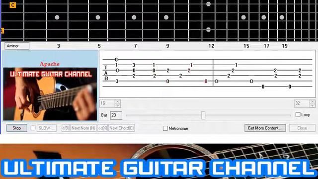 [Guitar Solo Tab] Apache (The Shadows) смотреть онлайн