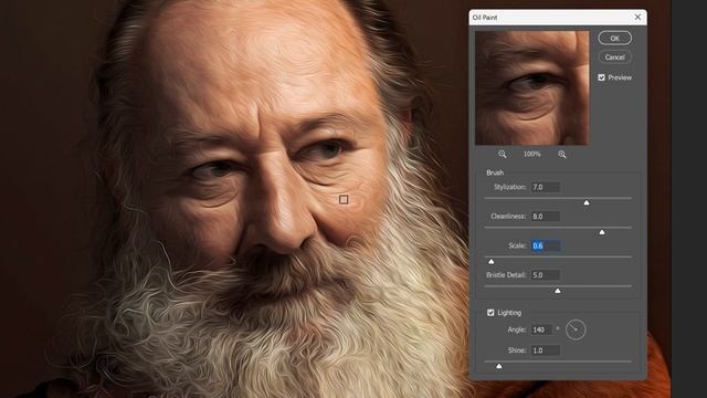 Using the Oil Paint Filter in Photoshop смотреть онлайн