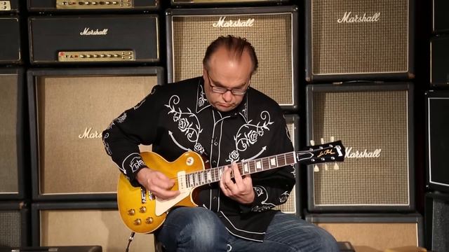Gibson Custom Shop Benchmark Limited Run Historic 1956 Chambered Les Paul Gloss • SN: CR64021 смотреть онлайн