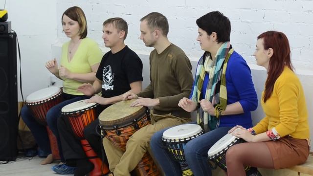 Урок игры на африканских барабанах. смотреть онлайн
