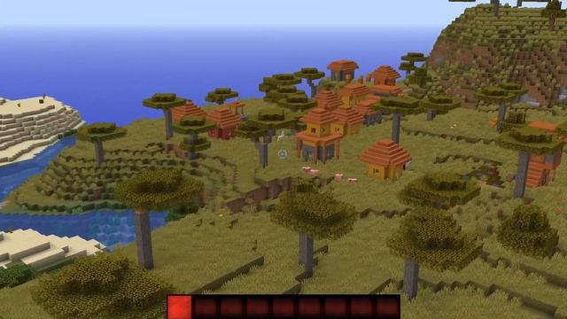 Seed: 6 Biomes, Outpost, 2 Villages & Pyramid @Spawn✨ Minecraft 1.14.4 ✨ErikOnHisPeriod смотреть онлайн