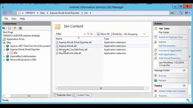 Aspose Words Email Exporter for Dynamics CRM смотреть онлайн