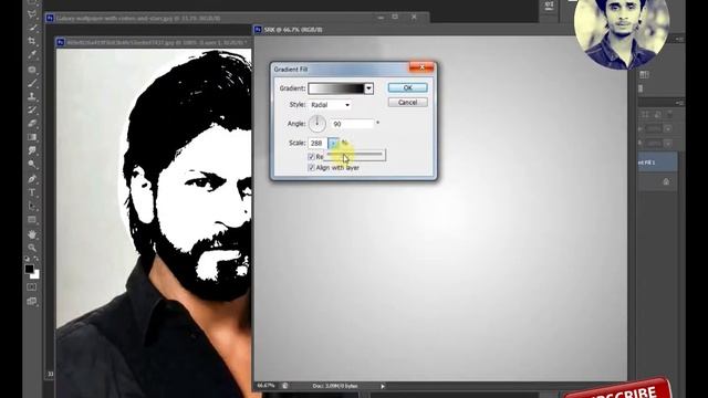 How To Create Face LOgo In Photoshop CS6 Tutorial смотреть онлайн