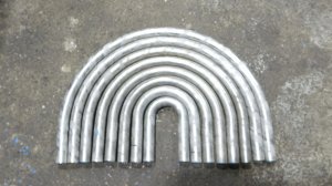 Гибка труб из нержавейки для теплообменника на ЧПУ трубогибе MASTER 8 радиусов