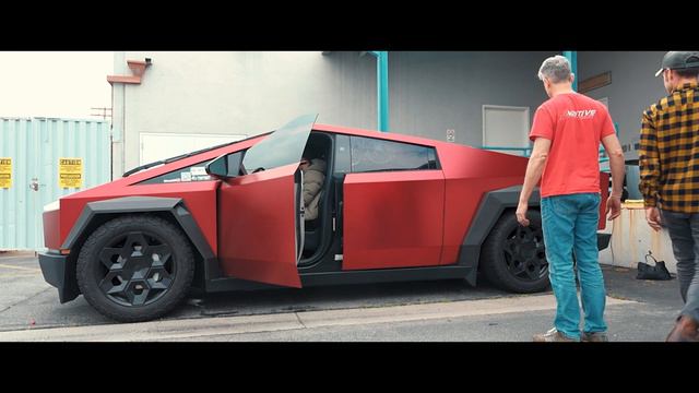 FIRST "SLAMMED" CYBERTRUCK LOWERED with Modified Suspension смотреть онлайн