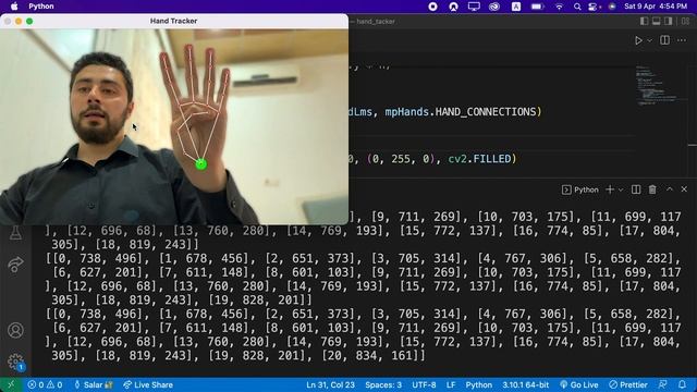التعرف على اليد باستخدام بايثون | Hand Tracking python opencv смотреть онлайн