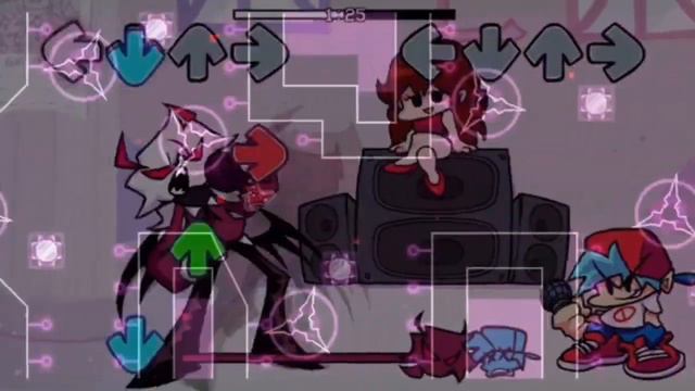 (Mashup) Crimsong + Lunar Abyss. GD + FNF смотреть онлайн