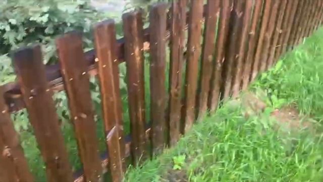 Забор из каменного дерева в КП Дубрава смотреть онлайн
